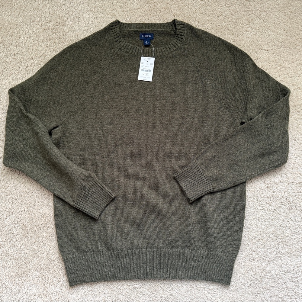 J. Crew Men's Olive Sweater